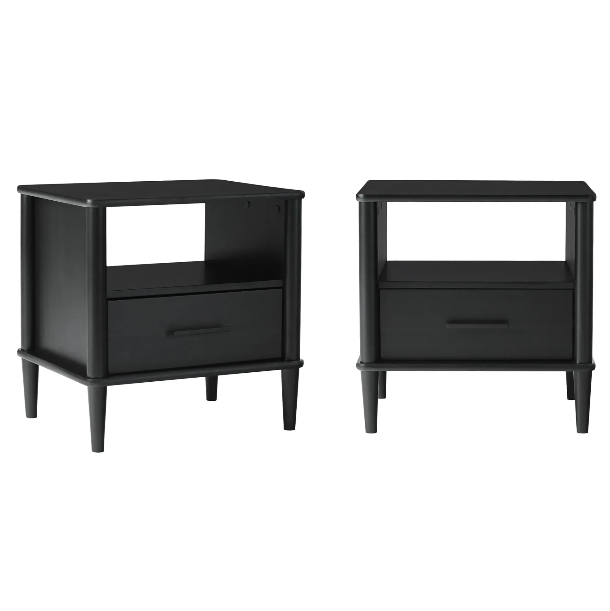 Walker Edison Spindle Transitional 1-Drawer Nightstand
