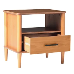 Walker Edison Spindle Transitional 1-Drawer Nightstand