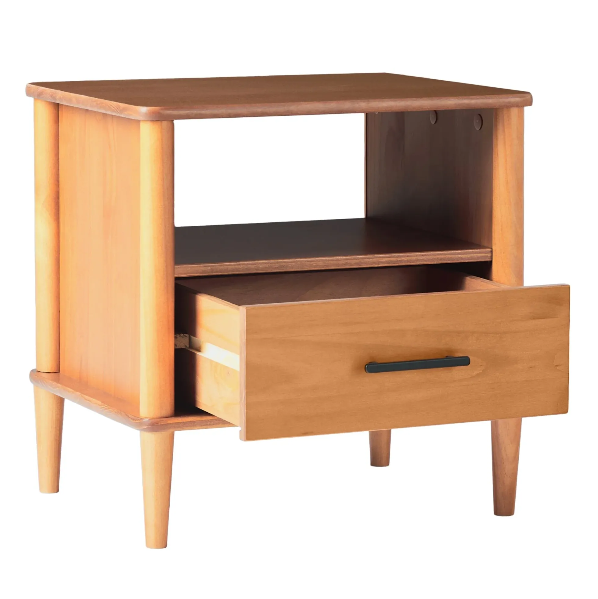 Walker Edison Spindle Transitional 1-Drawer Nightstand