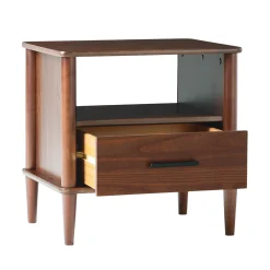 Walker Edison Spindle Transitional 1-Drawer Nightstand