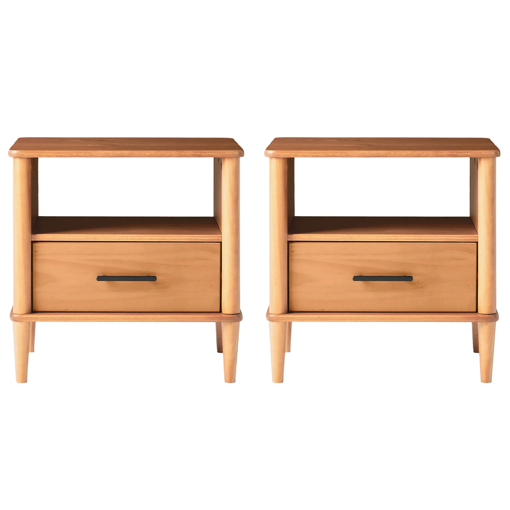 Walker Edison Spindle Transitional 1-Drawer Nightstand