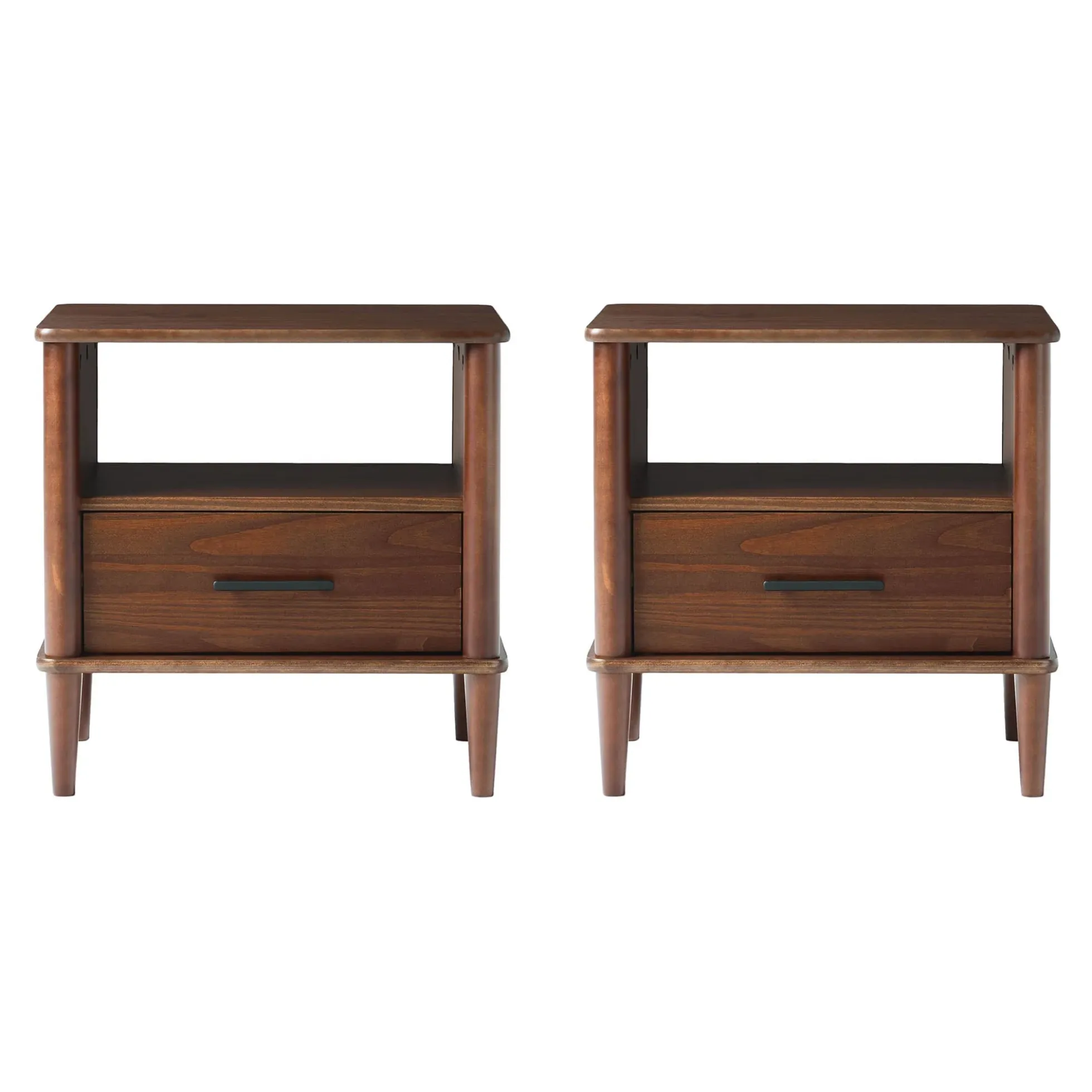 Walker Edison Spindle Transitional 1-Drawer Nightstand