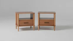 Walker Edison Spindle Transitional 1-Drawer Nightstand