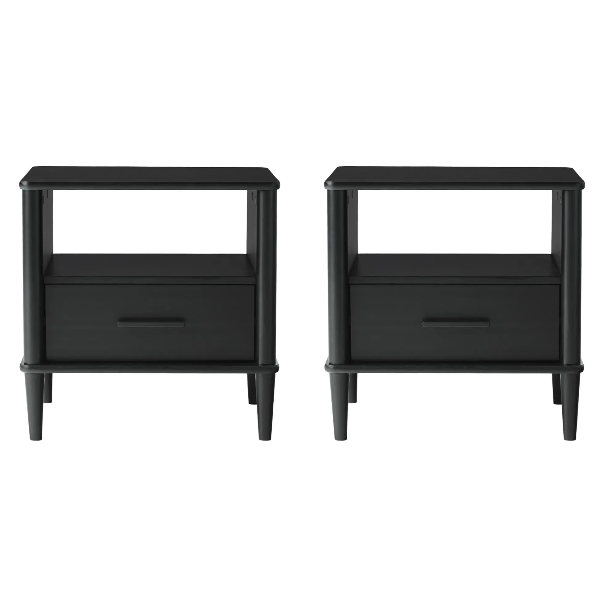 Walker Edison Spindle Transitional 1-Drawer Nightstand