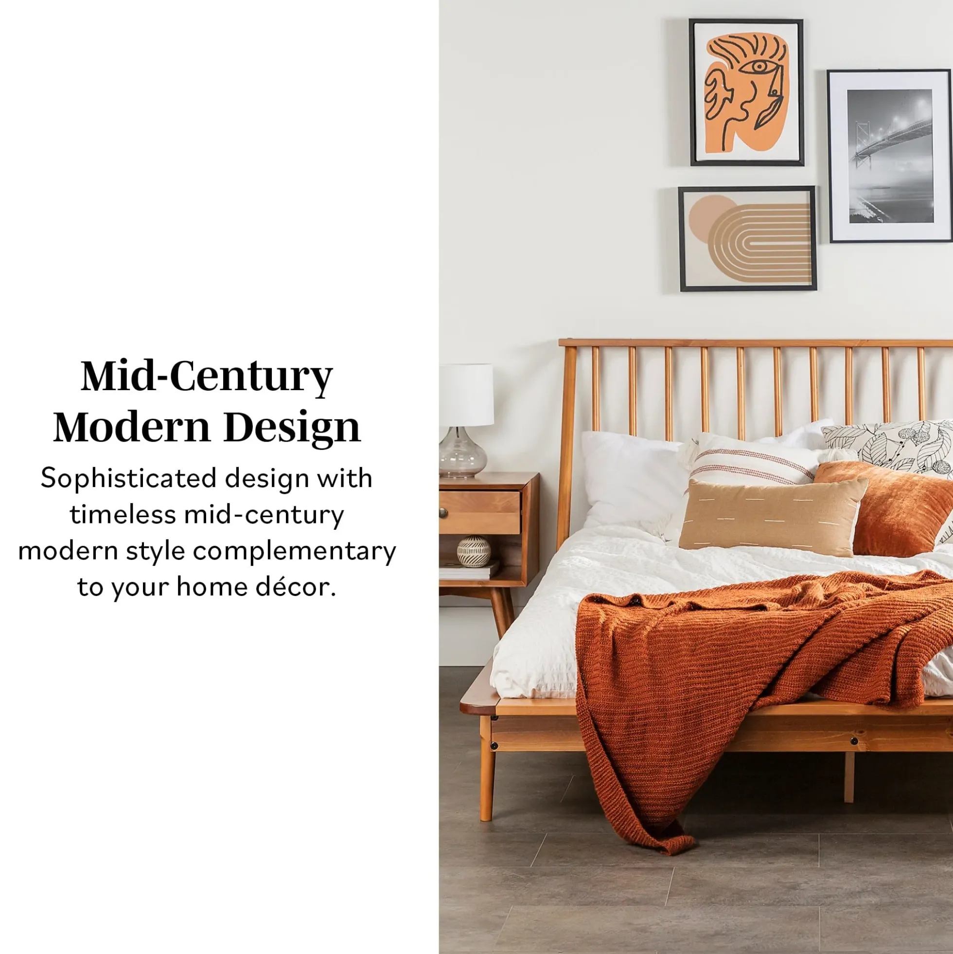 Walker Edison Spindle™ Wood Beds