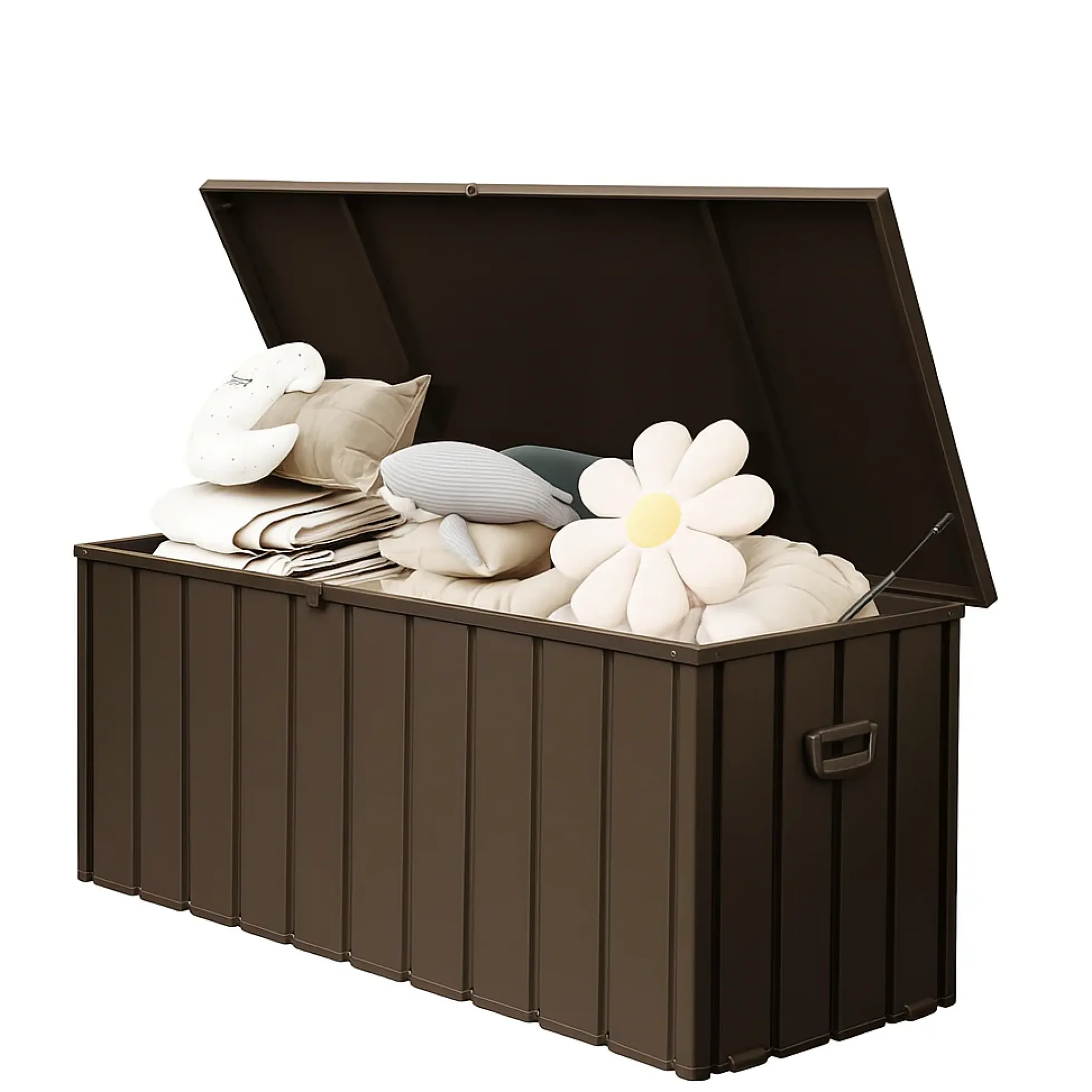 Waterproof Steel Outdoor Box 190 Gallon Metal Deck Storage Box