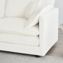 White Chenille Modular 146