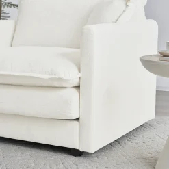 White Chenille Modular 146