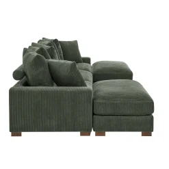 Wynisha Deep Corduroy Sofa Sectional Couch