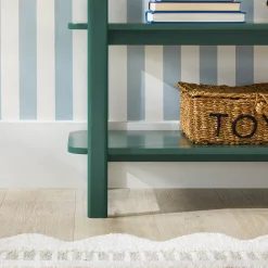 Zoey Modern Arched Wood Storage Bookcase